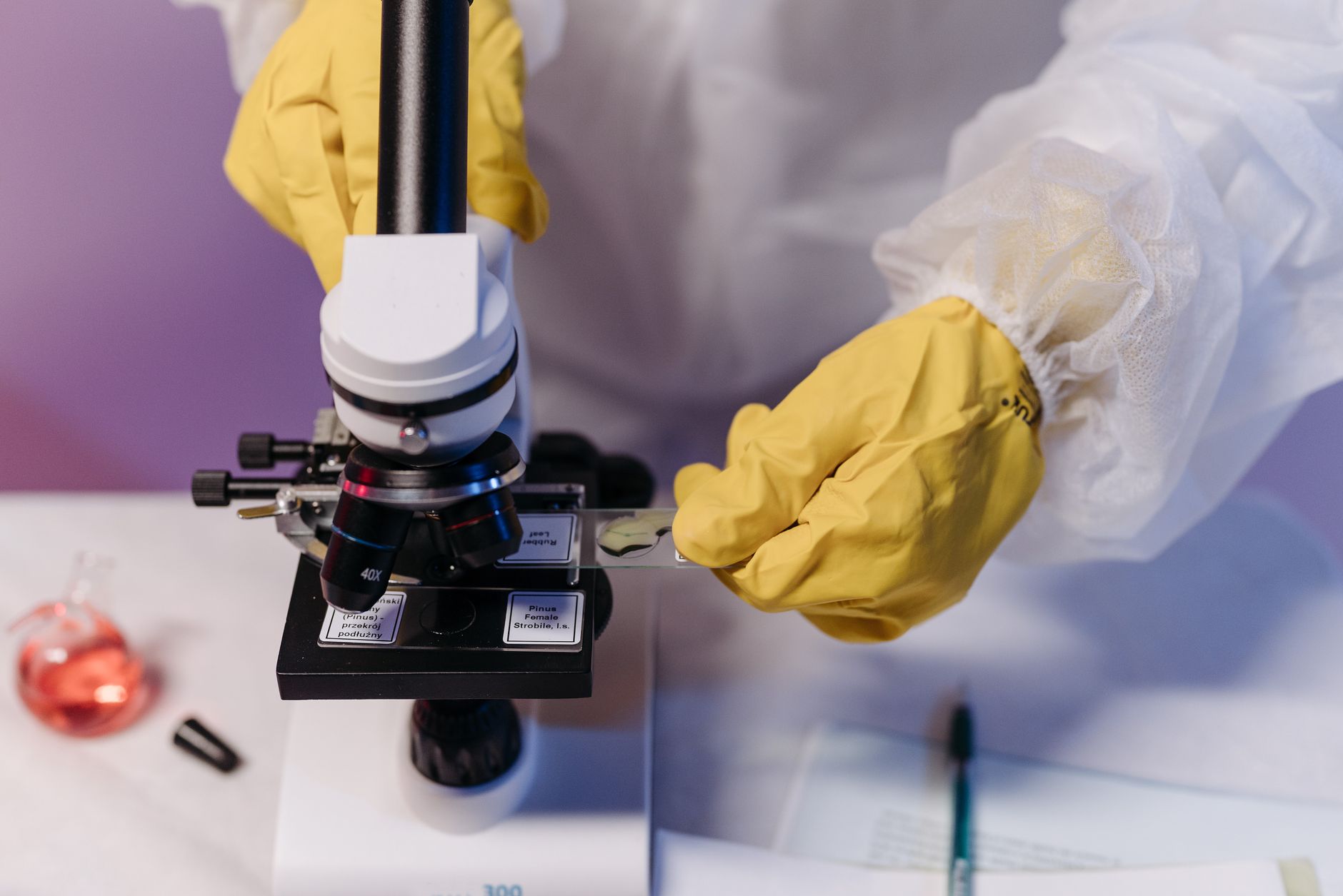 Laboratory analyser processing a veterinary blood sample